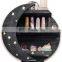 Black Moon Crystal Display Shaped Shelf  Wooden wall Moon Shelf with Stars
