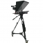 Factory supply professional TV broadcast studio 21 inch high-end teleprompter with embedded host
