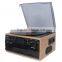 TR-19PCD:Professional Vintage design with vinyl records player usb record CD AM FM radio cassette