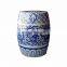 Hot sale hand painted blue and white dragon pattern garden drum ceramic porcelain stool