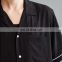 Korean Designer Pajamas Style Men Fashion Casual Loose Silk Short Sleeve Shirt