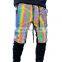 New colorful reflective trousers Europe and the United States casual plus size hip-hop trousers colorful reflective pants