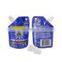 Custom Logo Printed Reusable Liquid Juice Stand Up Spout Pouch Bags Oblique Cover Squeeze Pouch