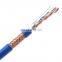 Brothers-Y Cat6 SFTP Shielded Ethernet Cable in Blue 1000ft SFTP Cat6