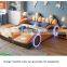 China supplier Cute children car shape baby bed Princess car bed with LED light