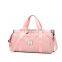 2020 New fitness gym bag fashion sports duffle bag pink tote nylon overnight travel bag