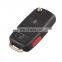3 + 1 4 Buttons Flip Remote Car Key Cover Shell Fob Case For VOLKSWAGEN VW Touareg Switchblade