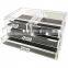 Large fancy acrylic desktop storage box acrylic jewelry makeup storage organizer stackable cosmetic organizer 4 drawers with lid