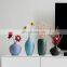 Trending Home Decor Floreros Nordic Vase Frosted Purple Blue Black Ceramic Vase For Scandi Furniture Home Decor