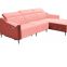 Italian Minimalist Living Room Combination Fabric Sofa Three-Seat High-Quality L-Shaped Cotton And Linen Chaise Longue Sofa
