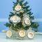 LED light Christmas Tree Star bell Wooden Pendants Ornaments Xmas Wood Crafts Kids Gift for Home Christmas Party Decorations