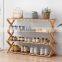 Folding bamboo shoe rack shoe storage shoe organizer storage holders & racks