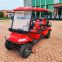 Electric golf cart with folding seats, 3 rows, 6 seats