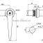 CE RoHS 2015 FEILEI MS301-2 China Manufacturer high security industry metal zinc door lock with L handle