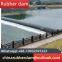 Production and installation of rubber gas shield dam, urban high head landscape dam, and water retention dam