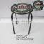 custom pattern metal round chair, vintage bar chair, antique bar chair