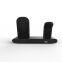 Black White ABS acrylic rubber oil alarm clock Desktop headset Watch mobile phone 4-in-1 wireless charger