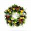 Christmas wonderland decorative holiday mesh/pvc wreath for lights decoration