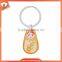 fashionable popular golden rose girls heart keychain