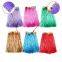 Flower Decor Hula Skirt Sets - Hibiscus Design for Hawaiian Theme Parties