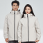 Three in One Men's and Women's Winter Soft Shell Woven Zipper Waterproof and Windproof Outdoor Warm Jacket