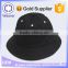 Custom Black Bucket Hat / 100 Cotton Blank Plain Bucket Hat Wholesale