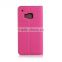 OEM Custom New Luxury Pink Genuine Leather Case Hardcover Flip Cover for HTC M9