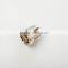 Ni-plated circular overlapping curve brass screws