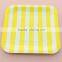 Wedding favors mix pattern 7 inch square paper plate for wedding