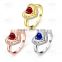 2016 Well-built Fashion Top-level Women Gold Gemstone Ring