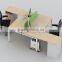 Latest Modern aluminium t shaped 2 person office desk(SZ-WST741)