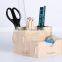 Office Stationery Wood Pen Holder desk organizer Custom Wood Desk Organizer