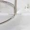2016 Factory Supply Natural Black Round Marble Top Stainless Steel Coffee Table
