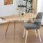 Latest Simple Design Wood Fabric Dining Chair For Home Use With Good Quality