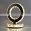 design circle shaped crystal table lamp