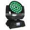 disco dj 36pcs rgbwa uv 6in1 led zoom moving head wash light