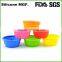 BPA free foldable Silicone collapsible pet travel bowl with holder for dog and cats