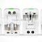 Hot selling economic all in one universal adapter plug with EU/US/UK/AU