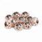 Hot Selling Rhinestone 10 pcs Rose Pink Color Glass Beads Loose Beads