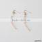 Pink bead fasion earrings