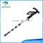 Aluminum curved handle 4 section collapsible mountain climbing stick