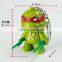 Movie /Cartoon character turtles LED light flash keychain with sound