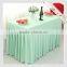 Hot Sale 100% Polyester White Wedding Decoration Table Cloth