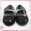 Black Leather shoes For 18 INCH PVC dolls