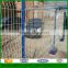 Factory direct sale powder coated triangle bending fence / peach shape post fence