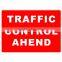 Reflective adhesive Turn left traffic sign