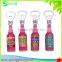 New liquid insert opener custom beer bottle shape bottle opener with magnet Fridge sticker