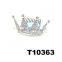 cheap small colorful rhinestone metal princess crown for kids