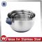 2016 New design Stainless Steel Mixing bowl with spout & handle