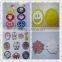 nylon colorful hook and loop letters number for hats